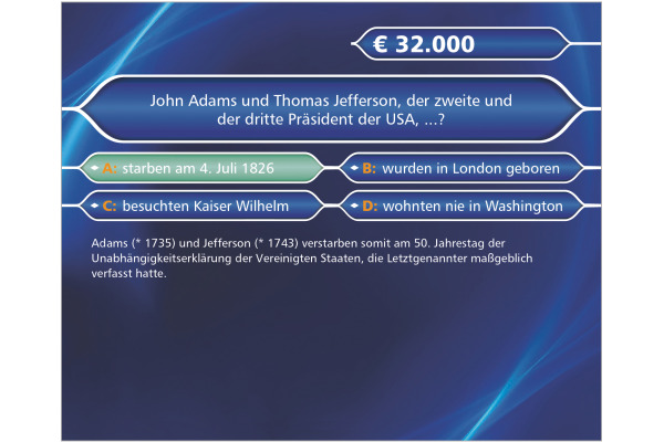 DUMONT Abreisskalender 2027 261176 Wer wird Millionär 14.5x11.8cm