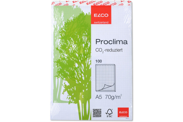 ELCO Notizblock Proclima A5 74330.17 kariert 100 Blatt