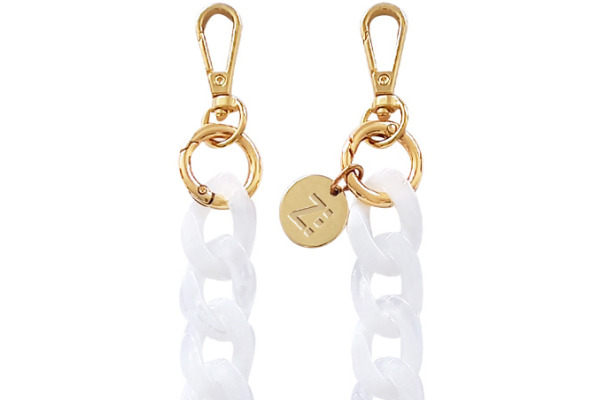 ZANAÉ Phone Necklace Precious Halley 18326 Milky Way white / gold