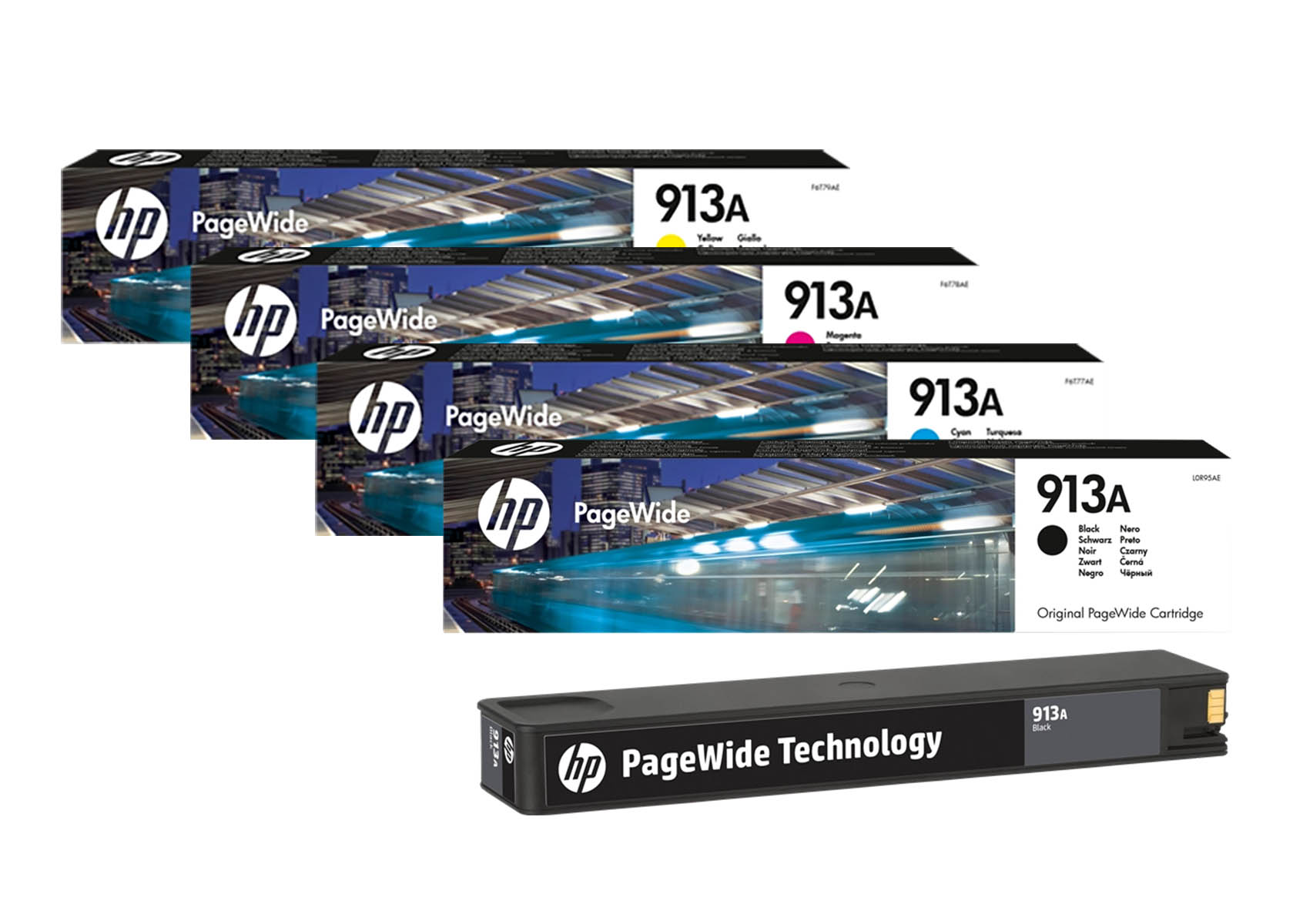 Original HP 913A SET Multipack / Set mit allen vier Farben