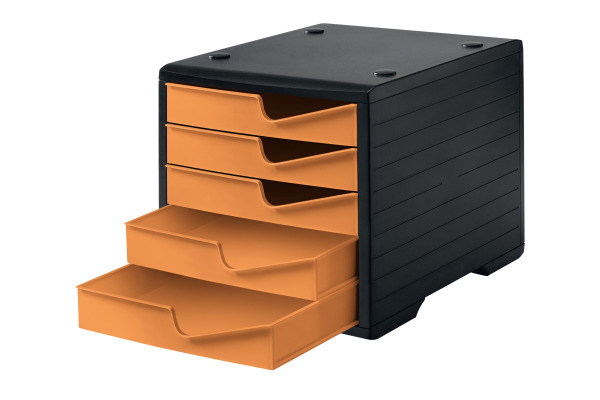 STYRO Styroswingbox 275-8430 schwarz/apricot 5 Schubladen