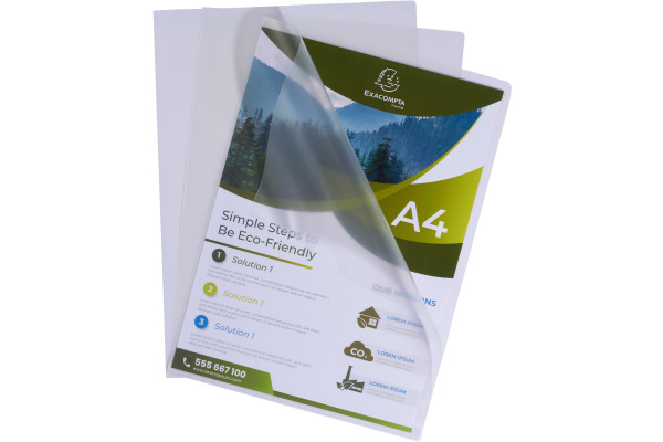 EXACOMPTA Sichtüllen 120my A4 58320E transparent recycling 100 Stk.