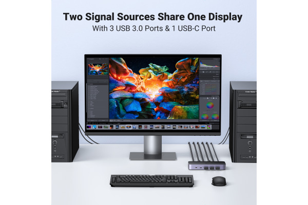 UGREEN Switch 2 In 1 Out, HDMI,KVM 15707