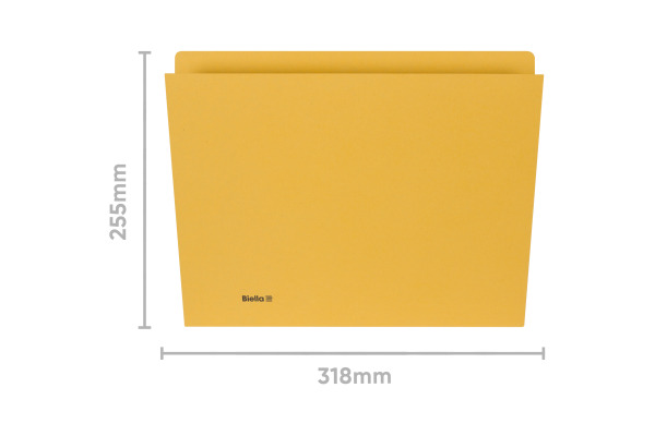 BIELLA Vertikalmappe A4 25542420U gelb 240g 100 Stück