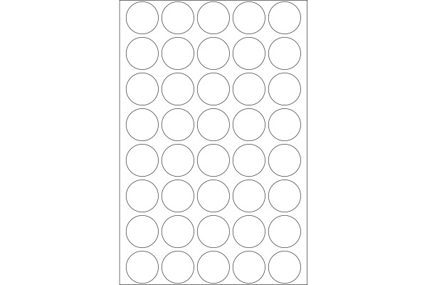 HERMA Markierungspunkte 13mm 1860 weiss 240 Stück