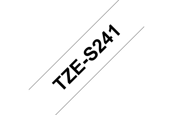 PTOUCH Band, strong/adh.schwarz/weiss TZe-S241 PT-300 18 mm