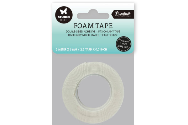 STUDIO LI Schaumklebeband 0.1cm FOAMT02 doppelseitig 2 Meter