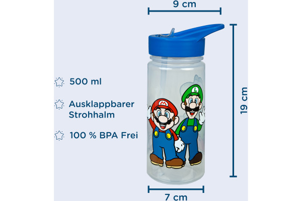SCOOLI Trinkflasche Aero 500ml SUND9913 Super Mario
