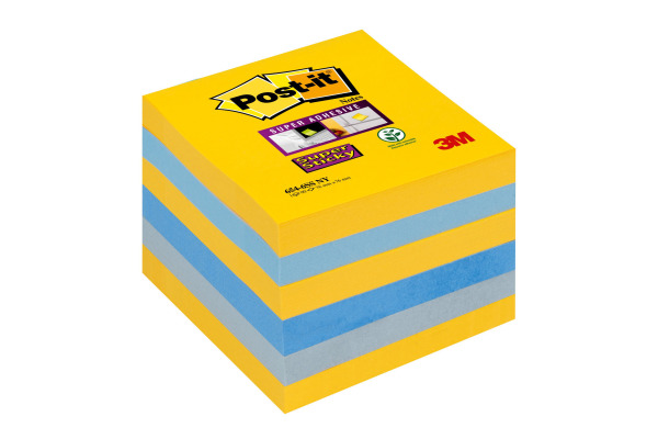 POST-IT Super Sticky Notes 76x76mm 6546SSSOU Soulful 4 Farben 6 x 90 Blatt