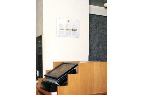 DURABLE Türschild Crystal Sign A3 482619 transparent, acryl 297x420mm