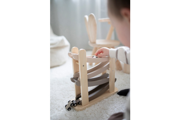 JABADABAD Auto Rennbahn 29x10x24cm W7246 4 Autos, Nature Line