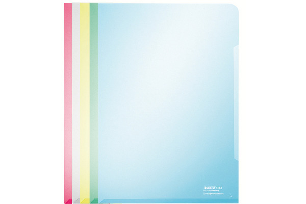 LEITZ Sichtmappen Premium A4 41530099 4-farbig 100 Stück