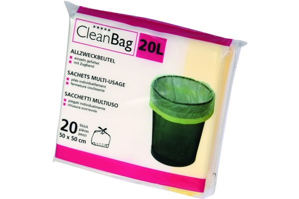 CLEANBAG Allzweckbeutel 2570 20lt, 20 Beutel