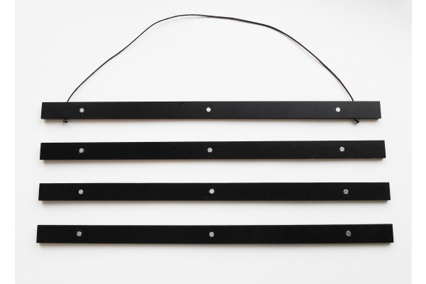 DEBEX Posterleisten 31x2cm LBMG 31 schwarz, magnetisch