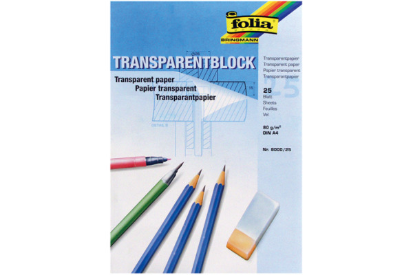 FOLIA Transparentpapier A3 03.8050.2 80/85g 25 Blatt