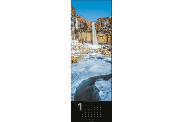 WEINGARTE Bildkalender 2027 295180027 Wasserfälle DE 34x98cm