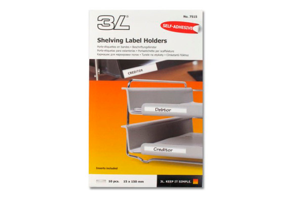 3L Beschriftungsfenster 15x150mm 7515-10 PVC selbstklebend 10 Stück
