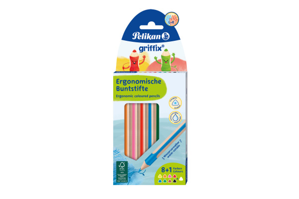 PELIKAN Buntstifte Griffix 700856 assortiert 8+1