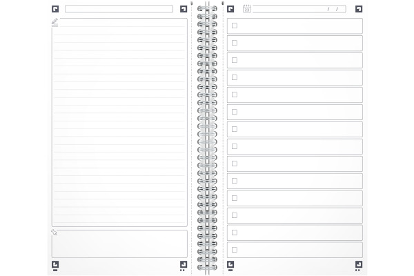 OXFORD Task Manager Essentials A5 400184966 aqua, liniert 115 Blatt