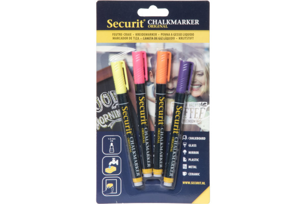 SECURIT Kreidestift 1-2mm BL-SMA100 4 Farben ass.
