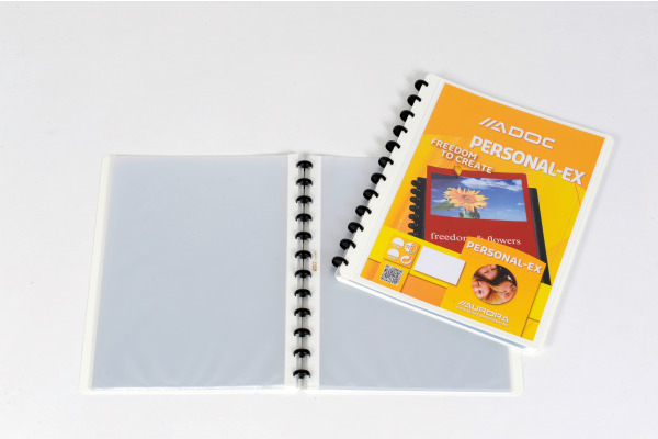 ADOC Sichtbuch Personal A4 5242.905 weiss mit Fenster 40 Taschen