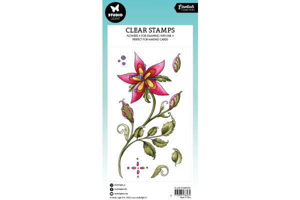 STUDIO LI Klarischtstempel Fairy Flower STAMP325 8x14x0.3cm