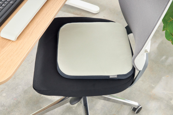 LEITZ Sitzkissen Ergo Active 654000-85 hellgrau mit Stoffbezug