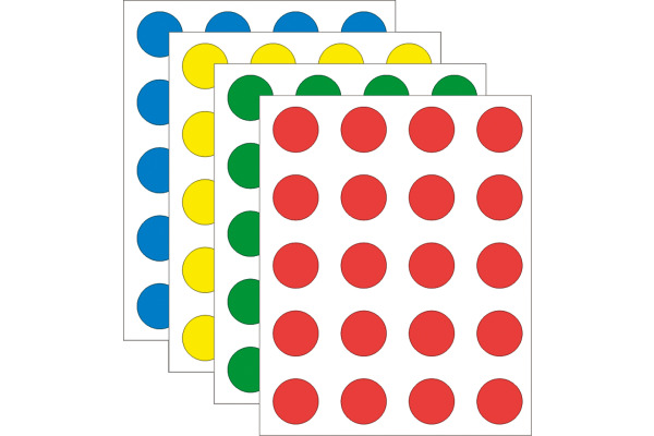 BEREC Klebepunkte 19mm 550.005 4 Farben 1000 Stück