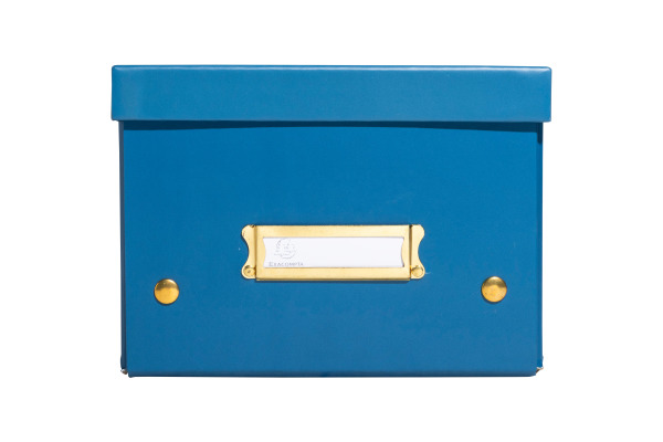 EXACOMPTA Aufbewahrungsbox Neo Deco A5+ 62252E blau 20x26x15cm
