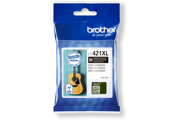 BROTHER Tintenpatrone HY schwarz LC-421XLBKDCP-J1050 500 Seiten