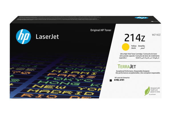 HP Toner-Modul 214Z yellow W2142Z CLJ Enterprise 6700 26'000 S.