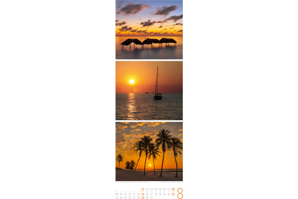 ACKERMANN Bildkalender 2027 3730 BeachTime 24x66cm
