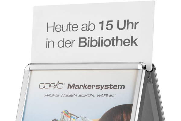 MAGNETOP. Aufsatzschild A1 20 für Kundenstopper