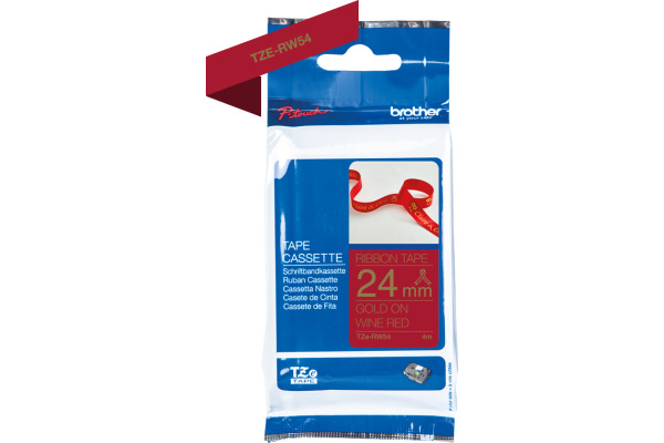PTOUCH Band rot/gold TZE-RW54 Tze Geräte 24mm