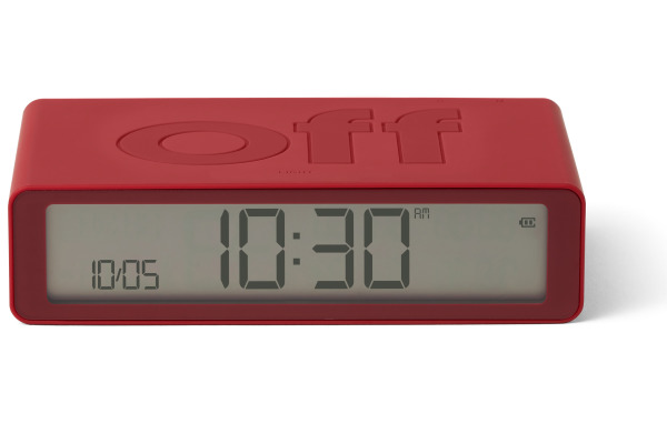 LEXON Wecker Flip Classic LR157R9 rot, USB-C