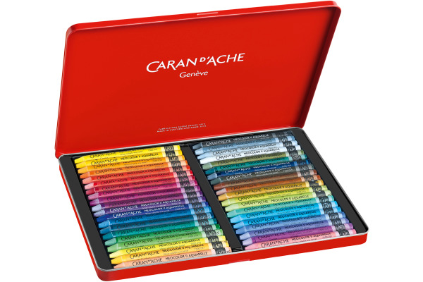 CARAN D'A Wachsmalkreide Neocolor II 7500.340 40 Farben ass. Metallbox