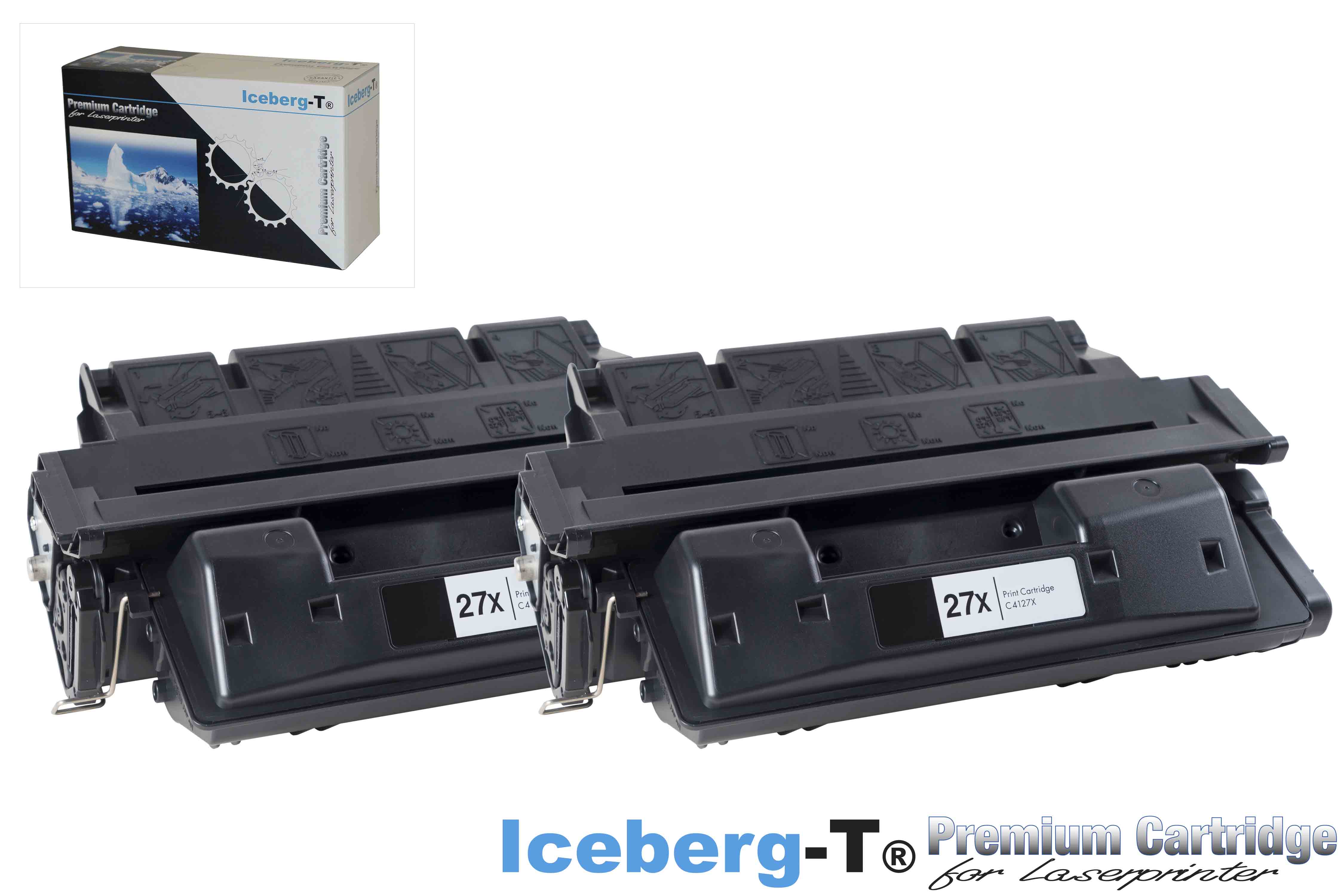 Iceberg-T Toner C4127X DuoPack 2 Stück à 10'000 Seiten, schwarz