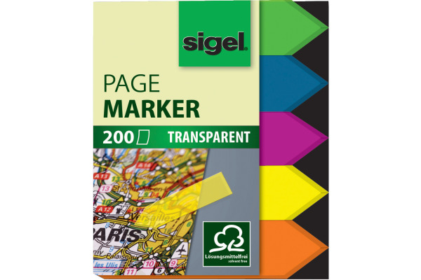 SIGEL Marker Arrow 12x45mm HN613 5 Farben ass. 200 Blatt