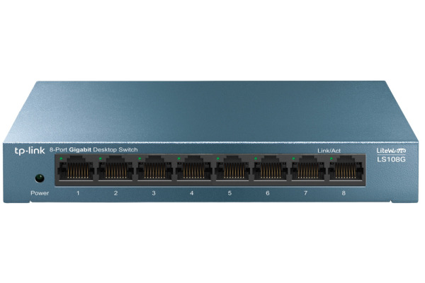 TP-LINK 8-Port Gigabit Desktop Switch TLSG108S Desktop Steel Case
