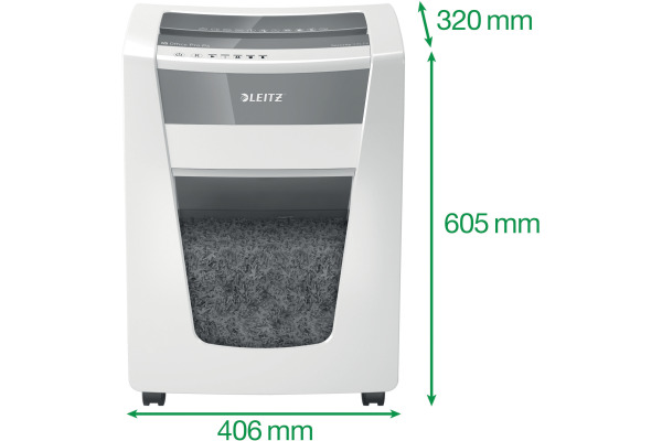 LEITZ Aktenvernichter IQ 80062000 Office Pro, P-4, 30lt