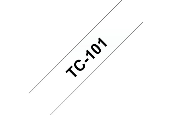 PTOUCH Band, laminiert schwarz/klar TC-101 PT-3000 12 mm