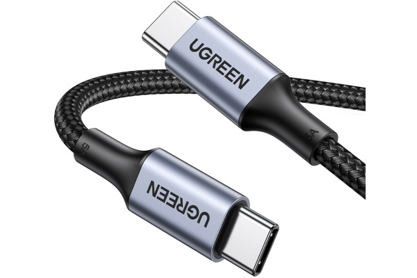 UGREEN Cable USB-C to USB-C 2.0 70428 100W,Alu Case,Braid 1.5m, Gr.
