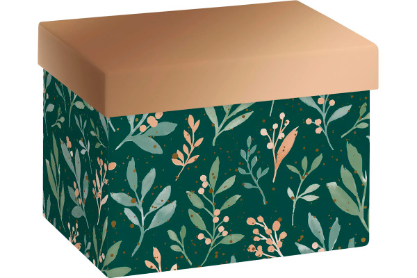 STEWO Geschenkbox Arona 255150579 dunkelgrün 12x12x16.5cm