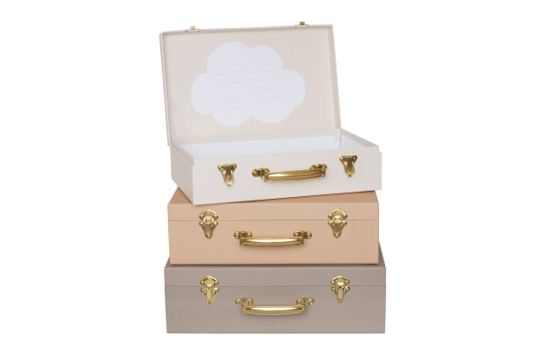JABADABAD Koffer Set A3220 beige 3 Stück