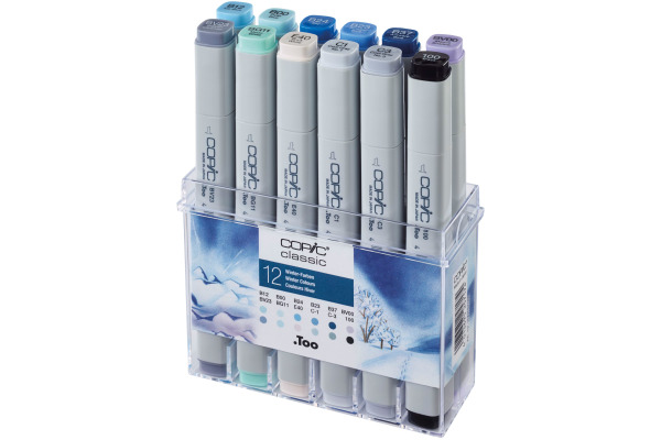 COPIC Marker Classic 20075709 Winter-Farben, 12 Stück