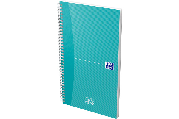 OXFORD Task Manager Essentials A5 400184966 aqua, liniert 115 Blatt