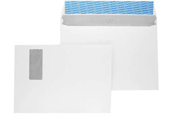 GOESSLER Couvert Expanso m/Fenster C4 2209 120g/weiss/Seitenfalt. 100 St.