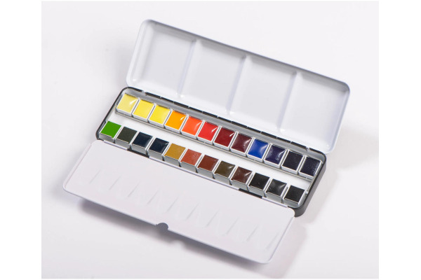 BLOCKX Malkasten Aquarell 41624BXC 24 Farben