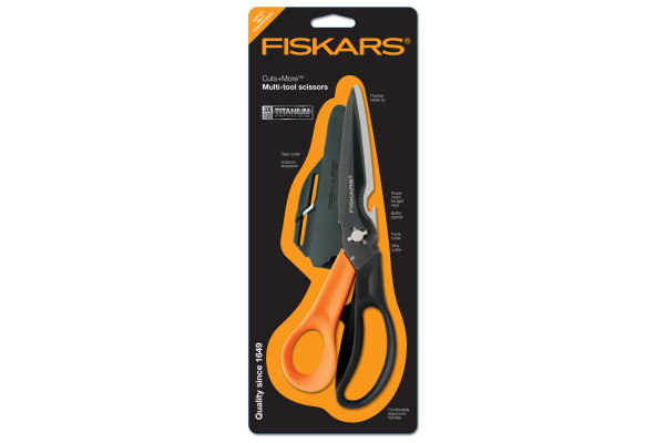 FISKARS Mehrzweckschere 23cm 1000809 orange/schwarz, Rechtshänder