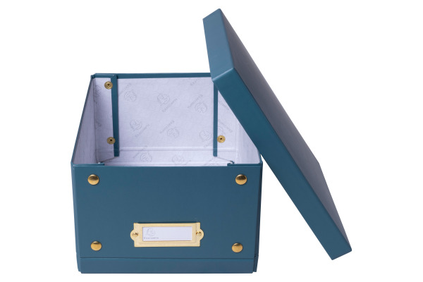 EXACOMPTA Aufbewahrungsbox Neo Deco A5+ 62253E entenblau 20x26x15cm